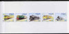 Senegal 1997 Locomotives complete set of 5 (Se-tenant strip) deluxe sheet on thin card