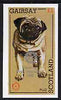 Gairsay 1998 Rotary Int opt in silver on 1984 Rotary - Dogs (Pug) imperf souvenir sheet (£1 value) unmounted mint