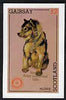 Gairsay 1998 Rotary Int opt in gold on 1984 Rotary -Dogs (Huskie) imperf deluxe sheet (£2 value) unmounted mint