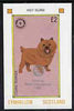 Eynhallow 1998 Rotary Int opt in silver on 1984 Rotary - Dogs £2 imperf deluxe sheet (Cairn Terrier) unmounted mint