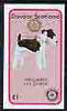 Davaar Island 1998 Rotary Int opt in gold on 1984 Rotary -Dogs (Wirehaired Fox Terrier) imperf souvenir sheet (£1 value) unmounted mint