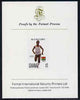 Ghana 1984 Women's 400m Race 1c (ex Los Angeles Olympic Games set) imperf proof mounted on Format International proof card, as SG 1104
