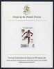 Ghana 1984 Hurdles 3c (ex Los Angeles Olympic Games set) imperf proof mounted on Format International proof card, as SG 1107