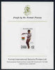 Ghana 1984 Gymnastics 50c (ex Los Angeles Olympic Games set) imperf proof mounted on Format International proof card, as SG 1107