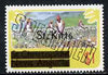 St Kitts 1980 Cotton Picking $1 from opt'd def set, additionally opt'd SPECIMEN, as SG 39A unmounted mint