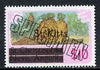 St Kitts 1980 Pineaples & Peanuts $10 from opt'd def set, additionally opt'd SPECIMEN unmounted mint, as SG 41A