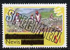 Nevis 1980 Cotton Picking $1 from opt'd def set, additionally opt'd SPECIMEN unmounted mint, as SG 47