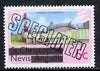 Nevis 1980 Radio & TV Station 5c from opt'd def set, additionally opt'd SPECIMEN unmounted mint, as SG 37