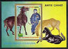 Equatorial Guinea 1977 Chinese Paintings of Horses perf m/sheet unmounted mint, Mi BL 261