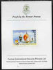 Barbuda 1976 Montreal Olympic Games imperf proof of UNISSUED $2 (Sailing) stamp size in full colour mounted on Format Proof card 96 mm x 127mm, superb & rare