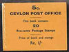 Ceylon 1951 1r booklet complete and pristine WITHOUT airmail labels, SG (SB20a)