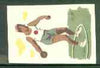 Match Box Labels - Discus Thrower from a Swedish set produced about 1912