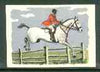 Match Box Labels - Show Jumping from a Swedish set produced about 1912