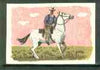 Match Box Labels - Gaucho (Cowboy) from a Swedish set produced about 1912