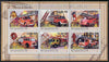 Mozambique 2009 History of Transport - Fire Engines perf sheetlet containing 6 values unmounted mint