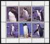 Kalmikia Republic 1998 Penguins perf sheetlet containing complete set of 6 unmounted mint