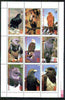 Karakalpakia Republic 1998 WWF - Birds of Prey perf sheetlet containing complete set of 9 unmounted mint