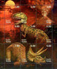 Touva 1999 Dinosaurs composite sheetlet containing complete set of 9 unmounted mint