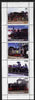 Turkmenistan 1998 Steam Locomotives perf sheetlet containing complete set of 5 unmounted mint