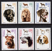 Poland 1989 Hunting Dogs set of 6 (SG 3209-14) unmounted mint