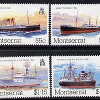 Montserrat 1984 Mail Packet Boats (2nd series) set of 4 unmounted mint, SG 615-18