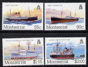 Montserrat 1984 Mail Packet Boats (2nd series) set of 4 unmounted mint, SG 615-18
