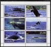 Udmurtia Republic 1999 Whales perf sheetlet containing complete set of 6 unmounted mint