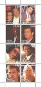 Gagauzia Republic 1998 Film Stars perf sheetlet containing complete set of 8 unmounted mint