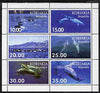 Koriakia Republic 1999 Dolphins perf sheetlet containing complete set of 6 unmounted mint