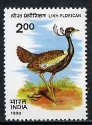India 1989 Wildlife Conservation (Lesser Florican) unmounted mint SG 1398
