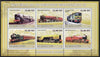 Mozambique 2009 History of Transport - Railways #02 perf sheetlet containing 6 values unmounted mint