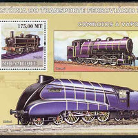Mozambique 2009 History of Transport - Railways #02 perf m/sheet unmounted mint