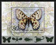 North Korea 1990 Butterflies m/sheet fine cto used, SG MS N2870