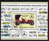 North Korea 1986 60th Anniversary of Mercedes-Benz m/sheet fine cto used, SG MS N2593