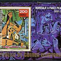 Equatorial Guinea 1973 Paintings by Picasso imperf m/sheet very fine cto used, Mi BL 92