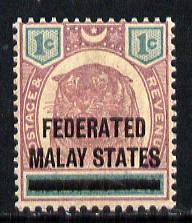 Malaya - Federated Malay States 1901 FMS opt on Negri Tiger 1c unmounted mint,SG 1*