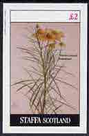 Staffa 1982 Flowers #17 (Sneezewort) imperf,deluxe sheet (£2 value) unmounted mint