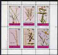 Staffa 1982 Flowers #18 (Amaryllis, Spleenwort,Meadow Beauty, etc) perf set of 6 values (15p to 75p) unmounted mint
