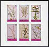 Staffa 1982 Flowers #18 (Amaryllis, Spleenwort,Meadow Beauty, etc) imperf set of 6 values (15p to 75p) unmounted mint