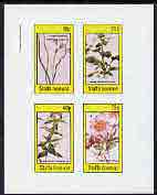 Staffa 1982 Flowers #20 (Hyacinth, Monkey Flower, etc) imperf,set of 4 values (10p to 75p) unmounted mint