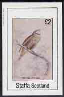 Staffa 1982 Birds #53 (Bengaly) imperf deluxe sheet (£2 value) unmounted mint