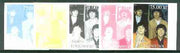 Turkmenistan 1999 The Beatles from Events & People of the 20th Century, the set of 5 imperf progressive proofs comprising the 4 basic colours plus all 4-colour composites