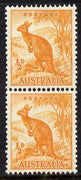 Australia 1948-56 Kangaroo 1/2d coil pair unmounted mint SG 228c