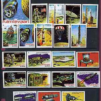 Match Box Labels - Conquering Space (Nos 41-60 plus dozen outer size label) mainly fine unused condition (Dutch)