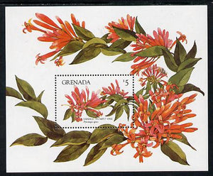 Grenada 1984 Flowers $5 m/sheet unmounted mint SG MS 1333