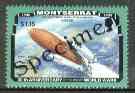 Montserrat 1995 Space Shuttle $1.15 (from 50th Anniversary of end of World War II set) overprinted SPECIMEN, as SG 968s unmounted mint