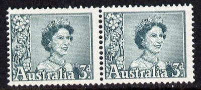 Australia 1959-63 Queen Elizabeth 3d coil pair unmounted mint, SG 311a
