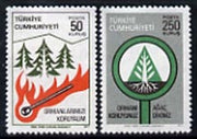 Turkey 1977 Forest Conservation unmounted mint set of 2, SG 2607-08*