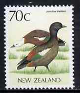 New Zealand 1988-95 Shelduck 70c from Native Birds def set unmounted mint, SG 1466*