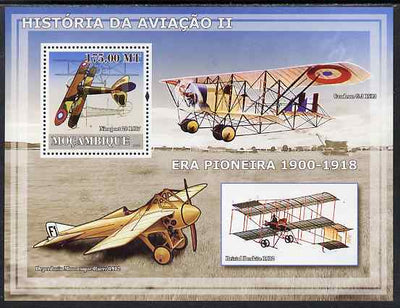 Mozambique 2009 History of Transport - Aviation #02 perf m/sheet unmounted mint
